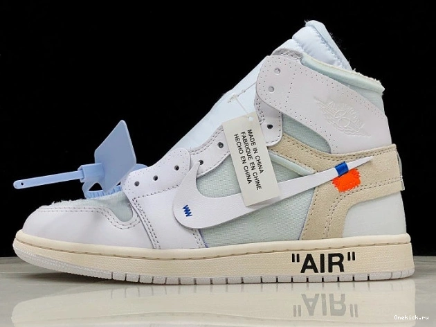 One Kick Off-White 1 High Air AQ0818-100 Jordan Retro White 0811